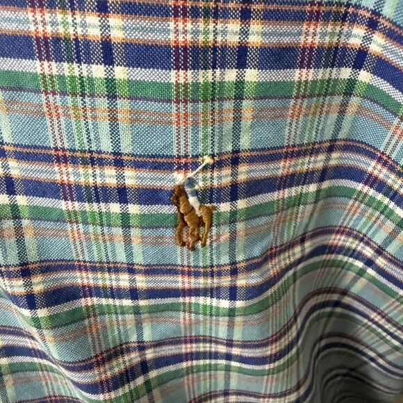 Ralph Lauren Men's 4XLT Multicolor Check Cotton Long Sleeve Button-Front Shirt - Picture 3 of 6